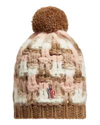 Moncler Mütze aus Wolle und Alpaka mit Bommel Bunt