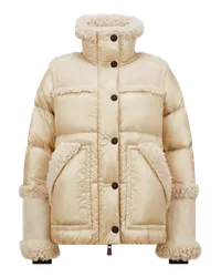 Moncler Esquel kurze Daunenjacke Beige