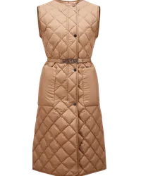 Moncler Butor lange Daunenweste Beige