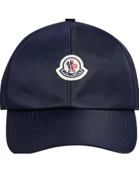 Moncler Baseballkappe aus Satin Blau