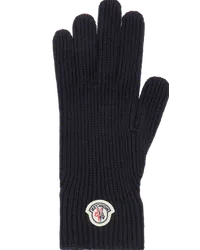 Moncler Handschuhe aus Wolle Blau