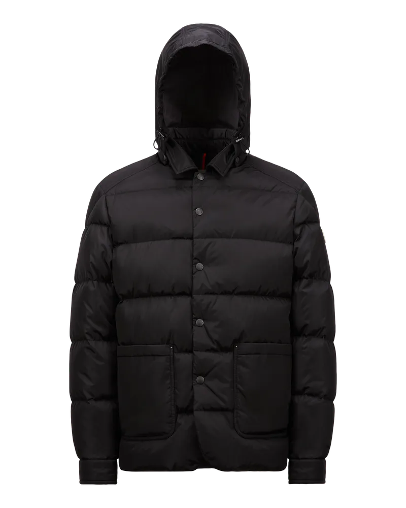 Moncler Ciareido Daunen-Hemdjacke mit Kapuze Schwarz