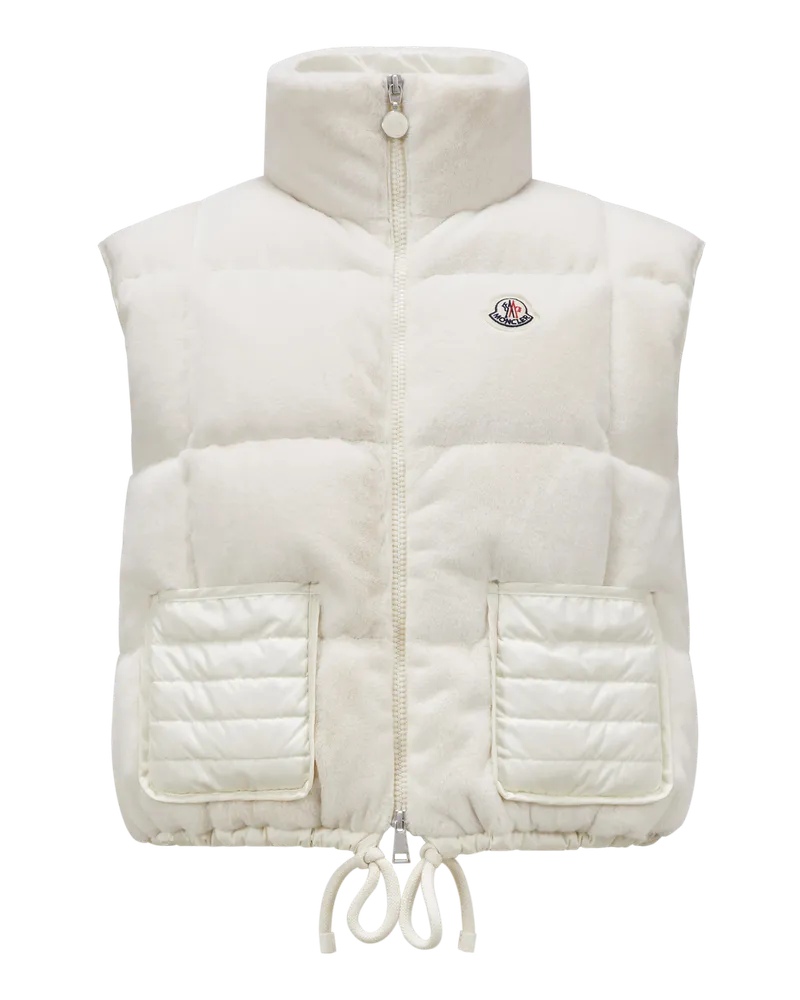 Moncler Arques Daunenweste Weiss