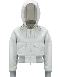 Moncler Briseo Bomberjacke aus Satin Grau