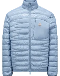 Moncler Leveche kurze Daunenjacke Blau