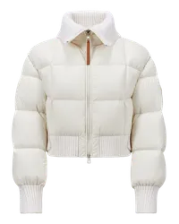 Moncler Jadeite kurze Daunenjacke Weiss