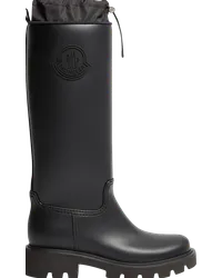 Moncler Kickstream hohe Regenstiefel Schwarz