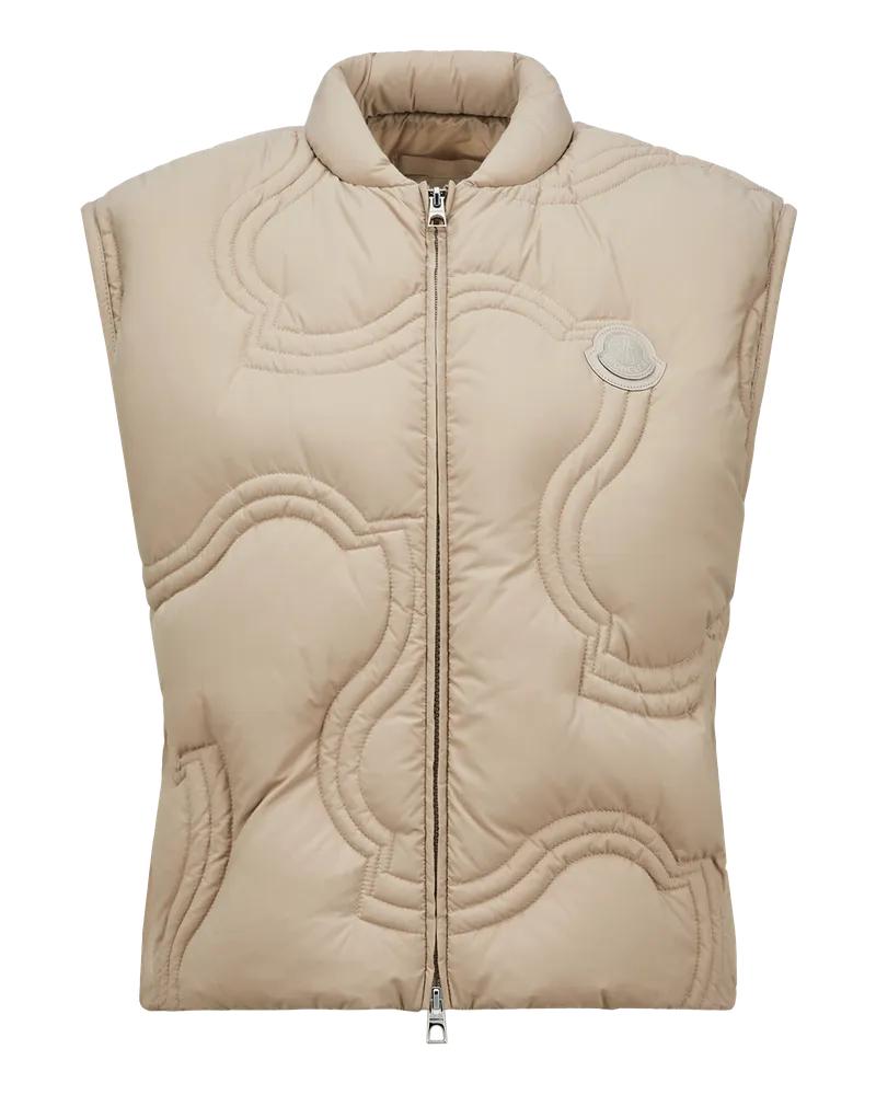 Moncler Druzy Daunenweste Beige