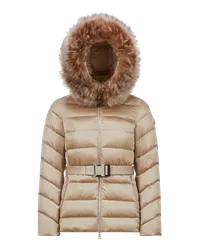 Moncler Cupidone kurze Daunenjacke Beige