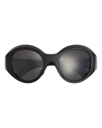 Moncler Futuro runde Sonnenbrille Schwarz