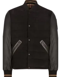 Moncler Chalanches Jacke aus Wildleder Schwarz