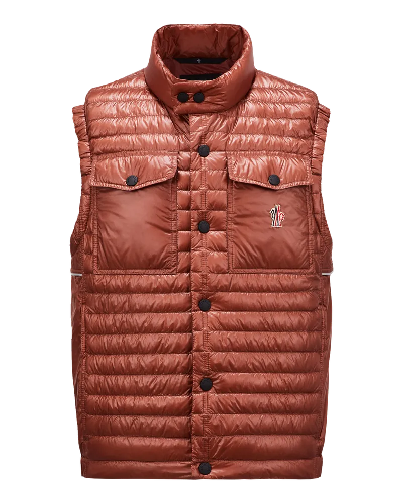 Moncler Ollon Daunenweste Rot