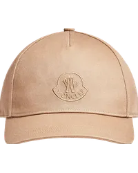 Moncler Baseballkappe mit Logostickerei Beige