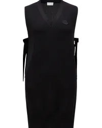 Moncler Cotton, Cashmere & Silk Dress Schwarz