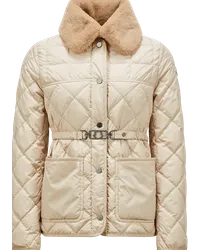 Moncler Cygne kurze Daunenjacke Beige