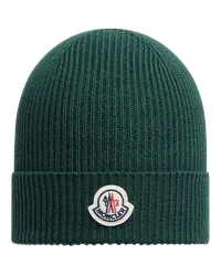 Moncler Beanie aus Wolle Grün