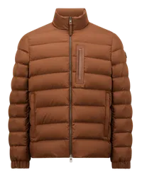 Moncler Lauriolle kurze Daunenjacke Braun