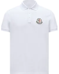 Moncler Poloshirt mit Logo Weiss