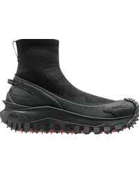 Moncler Hohe Trailgrip Knit Sneaker Schwarz