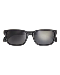 Moncler Slicka rechteckige Sonnenbrille Schwarz