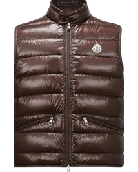 Moncler Gui Daunenweste Braun