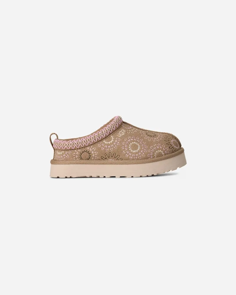UGG Tazz Sun Stitch für Kinder in Brown, Größe Wildleder Mustard