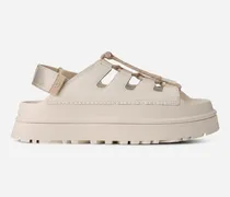 GoldenGlow Toggle Sandale für Damen in White, Größe