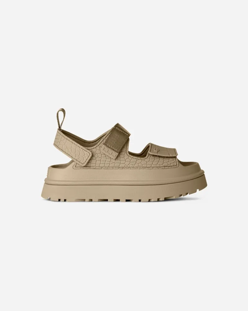 UGG GoldenGlow Embossed Sandale für Damen in Brown, Größe Polyurethan Mustard