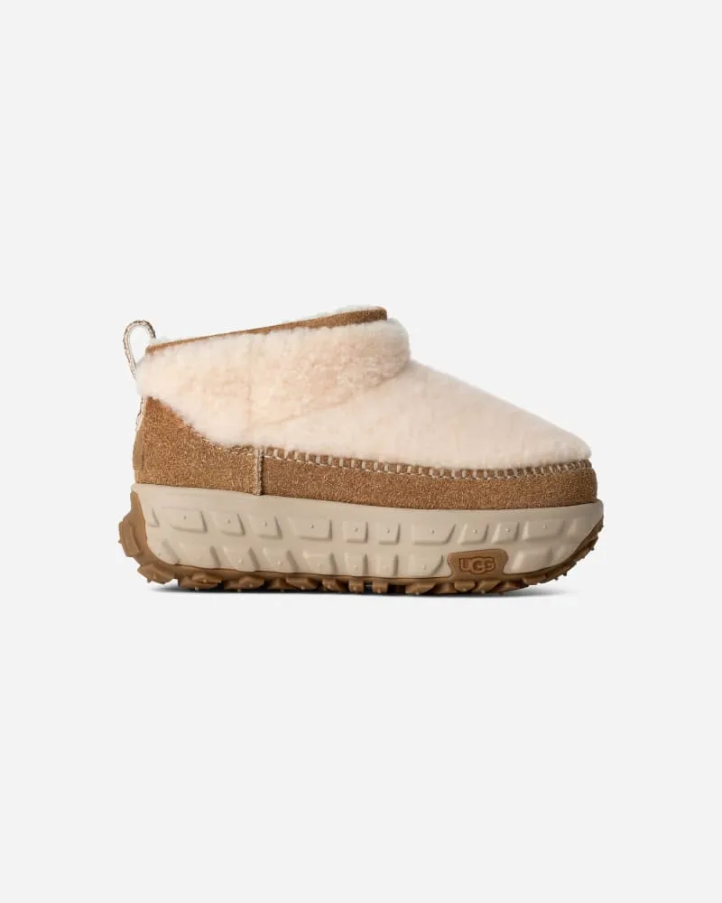 UGG Venture Daze Ultra Mini Cozy Boot für Damen in White, Größe Schaffell/Leder Natural