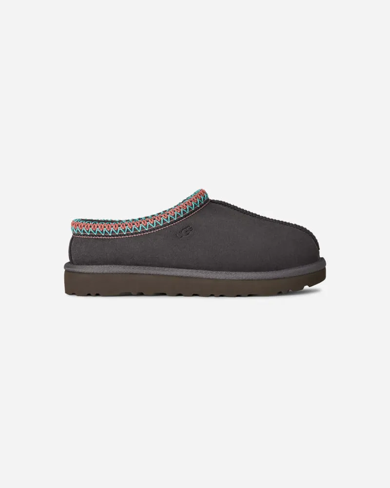 UGG Tasman II für Damen | Lammfell-Slipper auf in Grey, Größe Veloursleder Dark