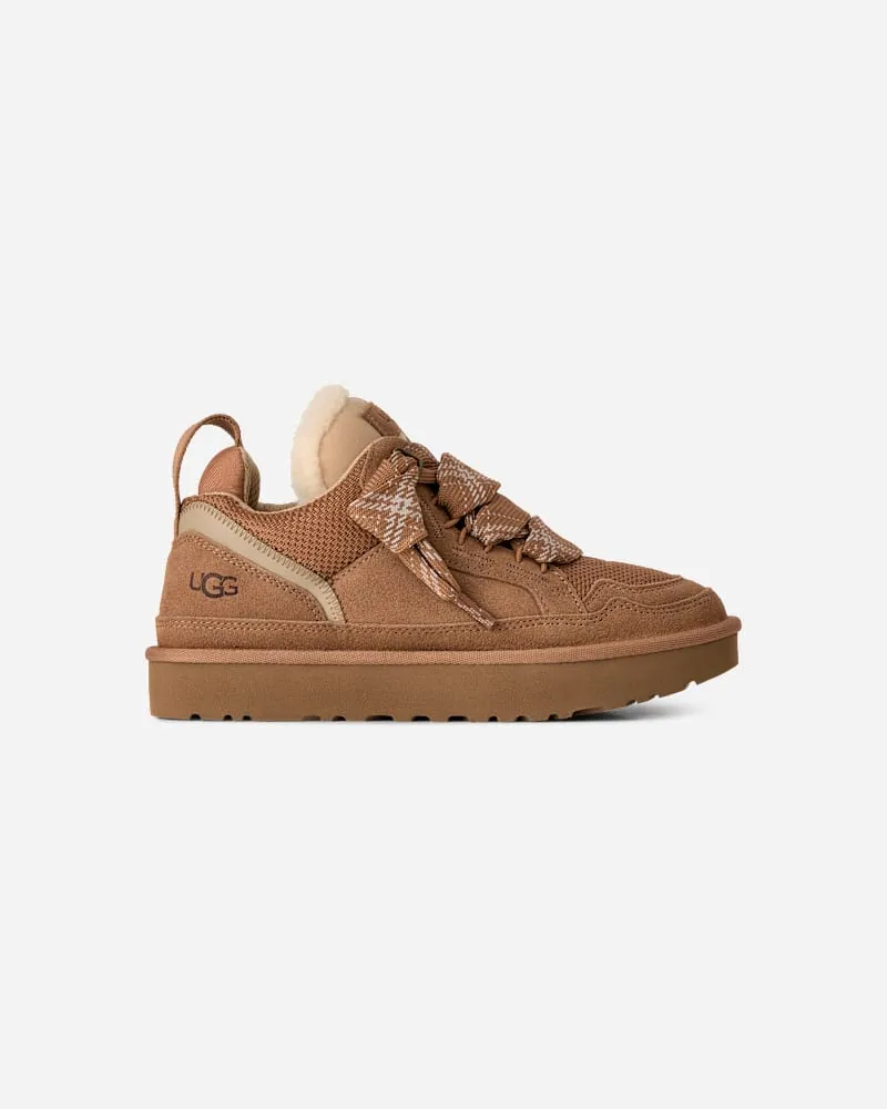 UGG Lowmel Sneaker für Damen in Brown, Größe Canvas/Wildleder/Recycelte Materialien Chestnut