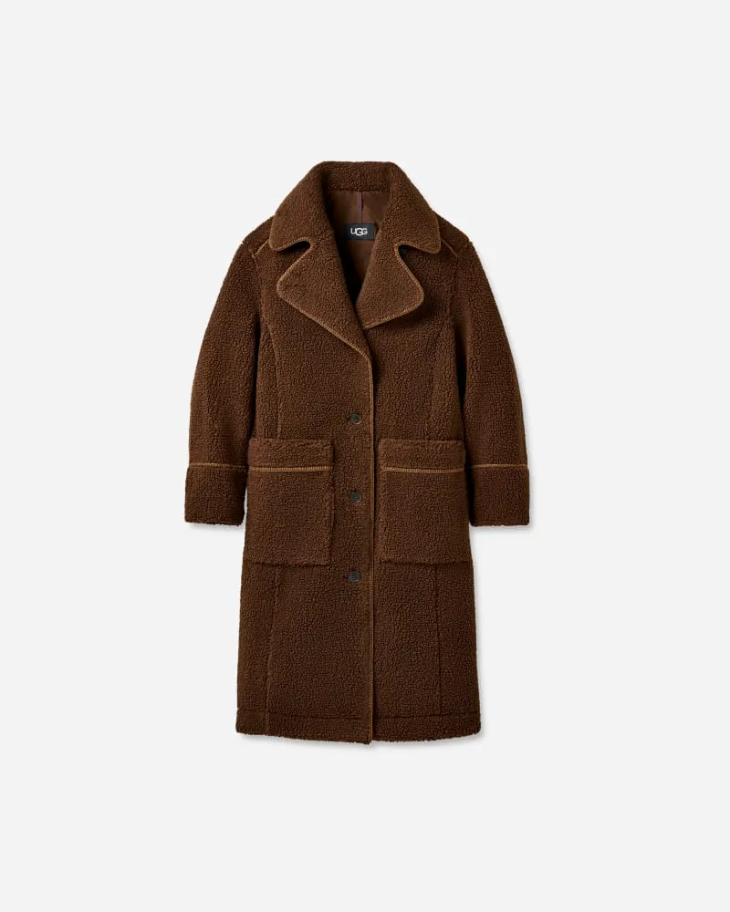 UGG Sema ®fluff Mantel für Damen in Deep Nutmeg, Größe Polyester Deep