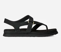 GoldenGaze Zehentrenner-Sandale für Damen in Black, Größe Leder