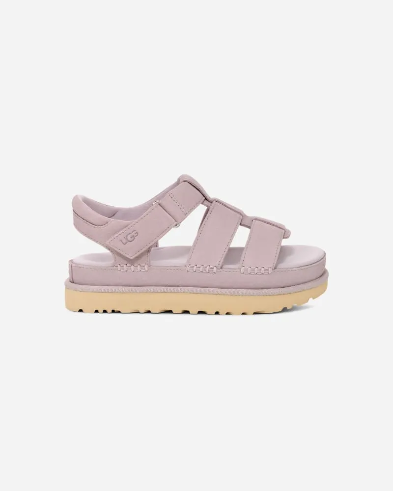 UGG Goldenstar Riemchensandale für Damen | UGG® EU in Bay Fog, Größe Veloursleder Bay