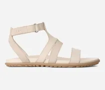 Solivan Sandale mit Knöchelriemen für Damen in White, Größe Synthetik