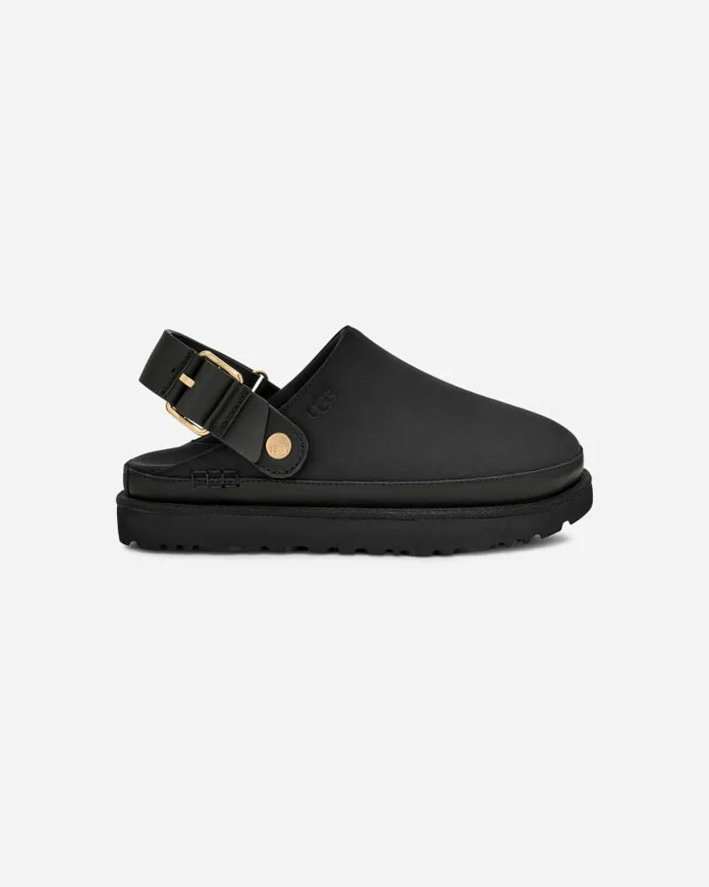 UGG Goldenstar Villa Clog für Damen in Black, Größe Nubukleder Black