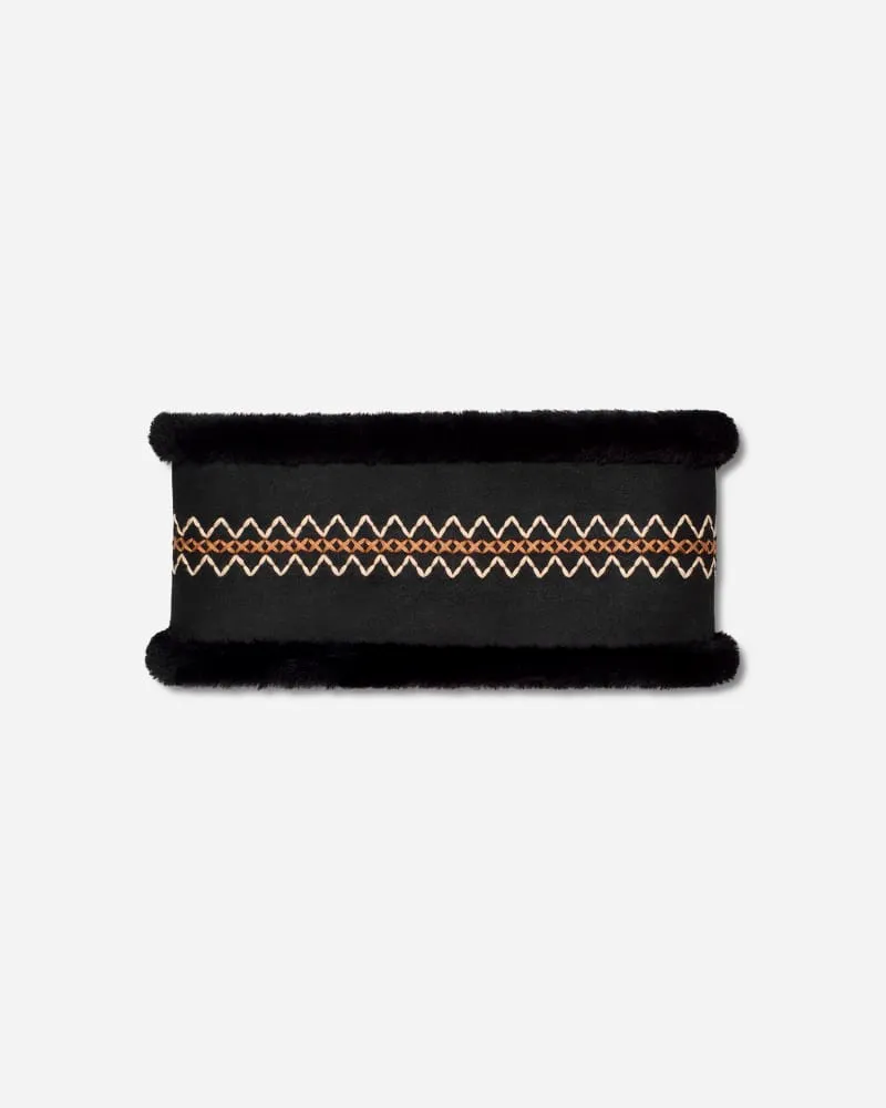 UGG Besticktes Atherson Stirnband für Damen in Black, Größe Schaffell Black