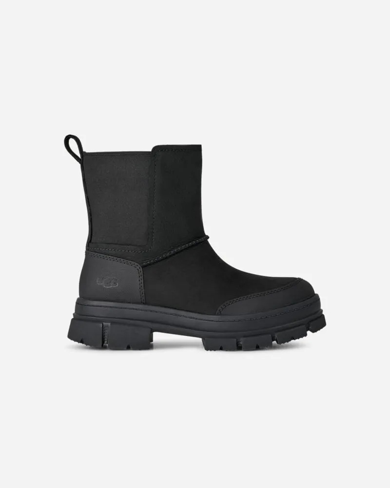 UGG Ashton Weatherized Chelsea Boot für Damen in Black, Größe Leder Black