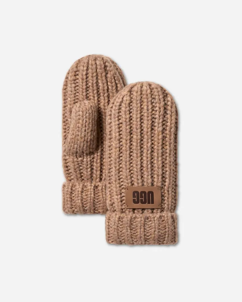 UGG Grobstrickfäustlinge für Kinder | UGG® EU in Beige, Größe Camel