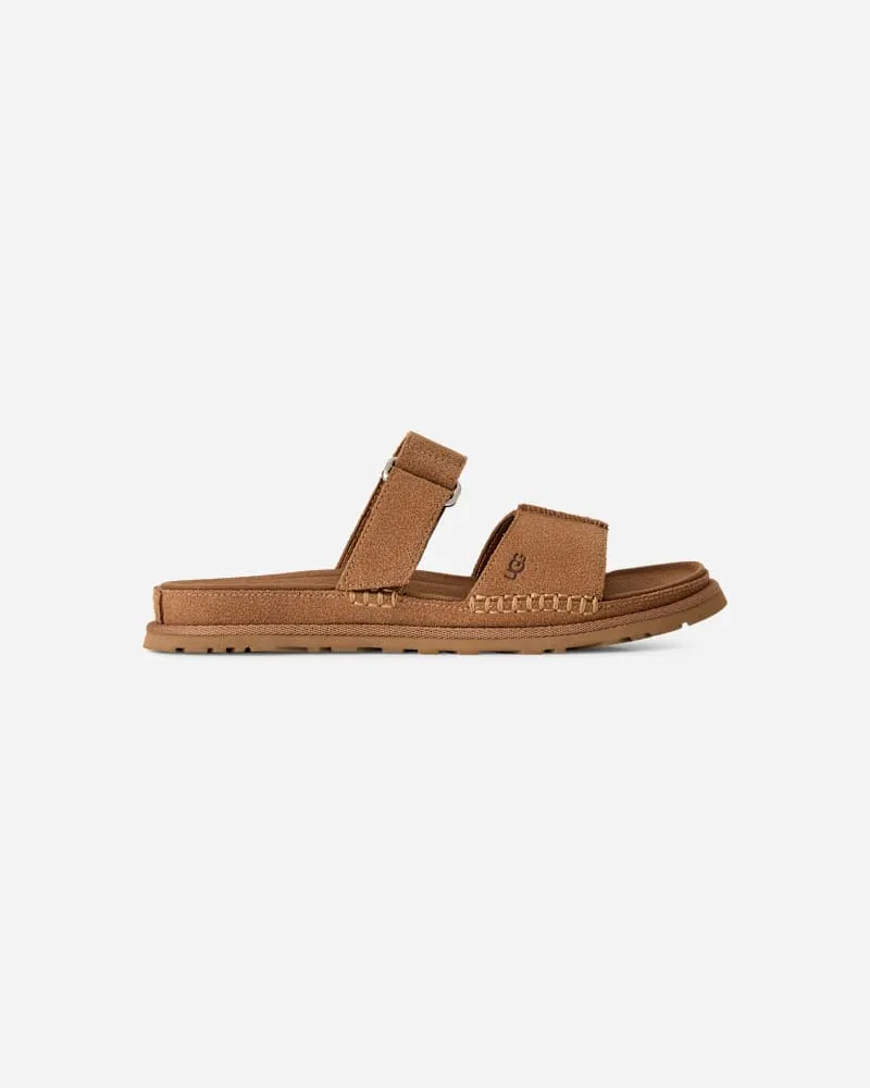UGG GoldenGaze Slide für Damen in Brown, Größe Wildleder Chestnut