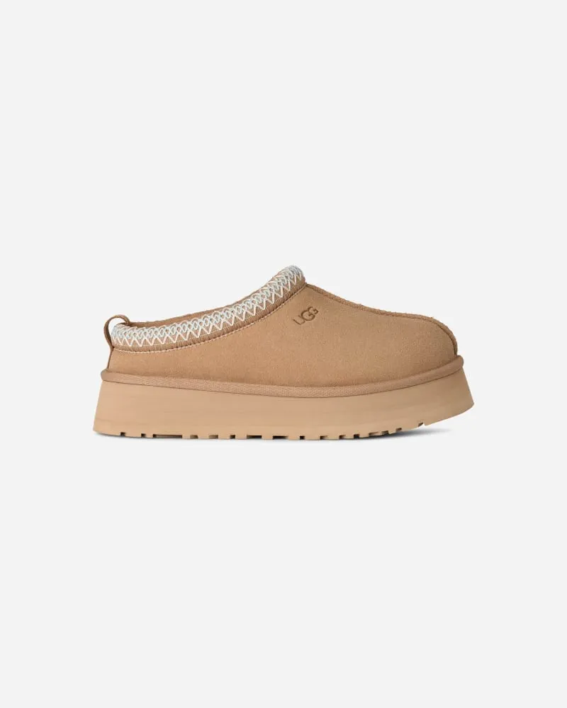 UGG Tazz II für Damen | Lammfell-Slipper auf in Beige, Größe Veloursleder Sand