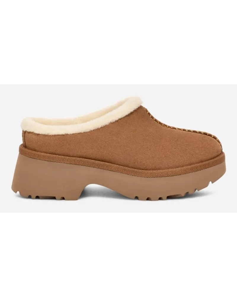 UGG New Heights Cozy Clog Brown Chestnut