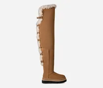 sacai Overknee-Boot für Damen in Brown, Größe Wildleder