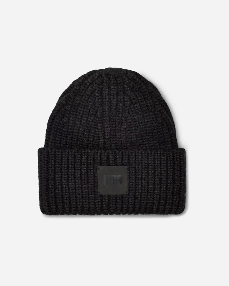 UGG Breit gerippte ® Beanie für Damen | UGG® EU in Black, Größe Acrylmischung Black