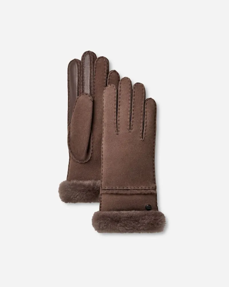 UGG Lammfellhandschuhe mit Nähten für Damen in Allspice, Größe Schaffell Allspice