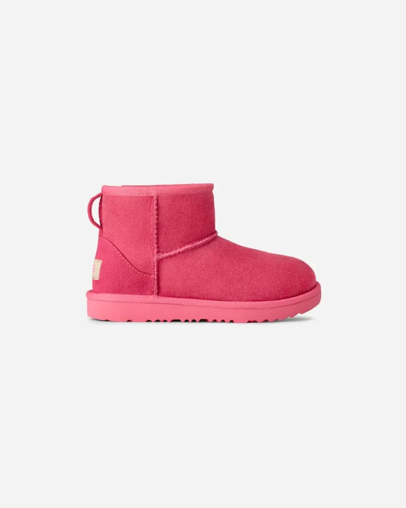 UGG Classic Mini II Boot für Kinder in Pink Bloom, Größe Twinface Pink