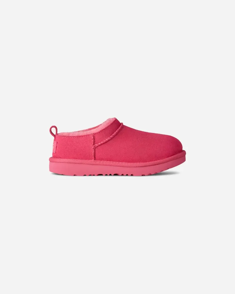 UGG Classic Micro Boot für Kinder in Pink Bloom, Größe Veloursleder Pink