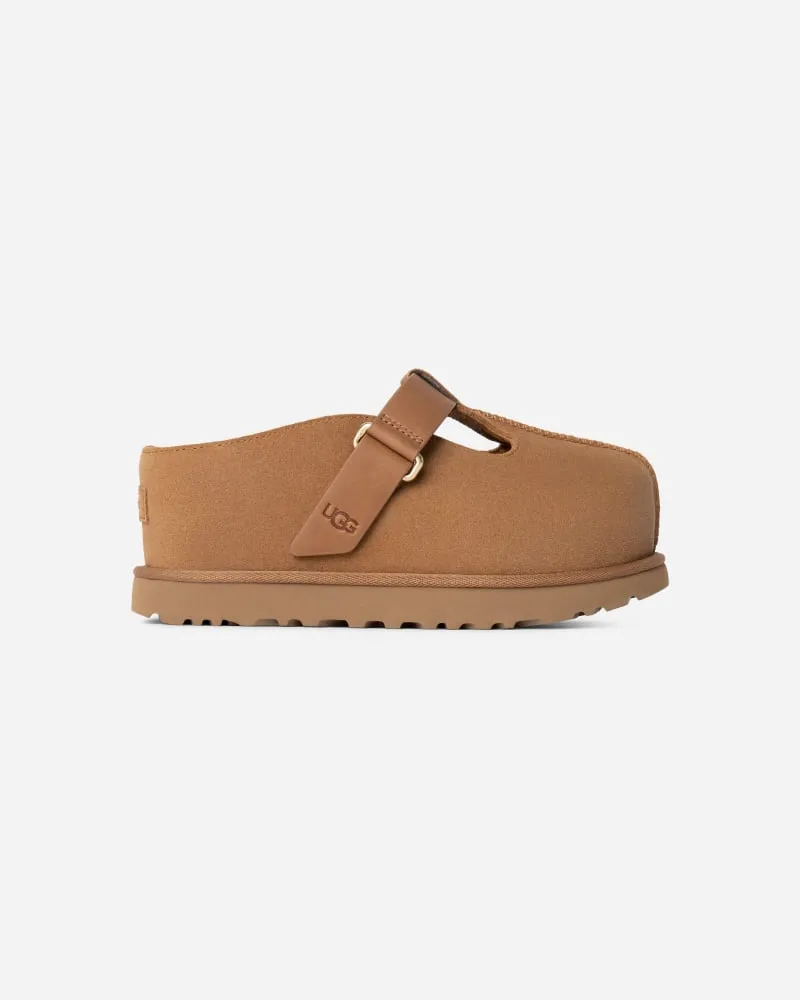 UGG Goldenstar Hi Clog für Damen in Brown, Größe Veloursleder Chestnut
