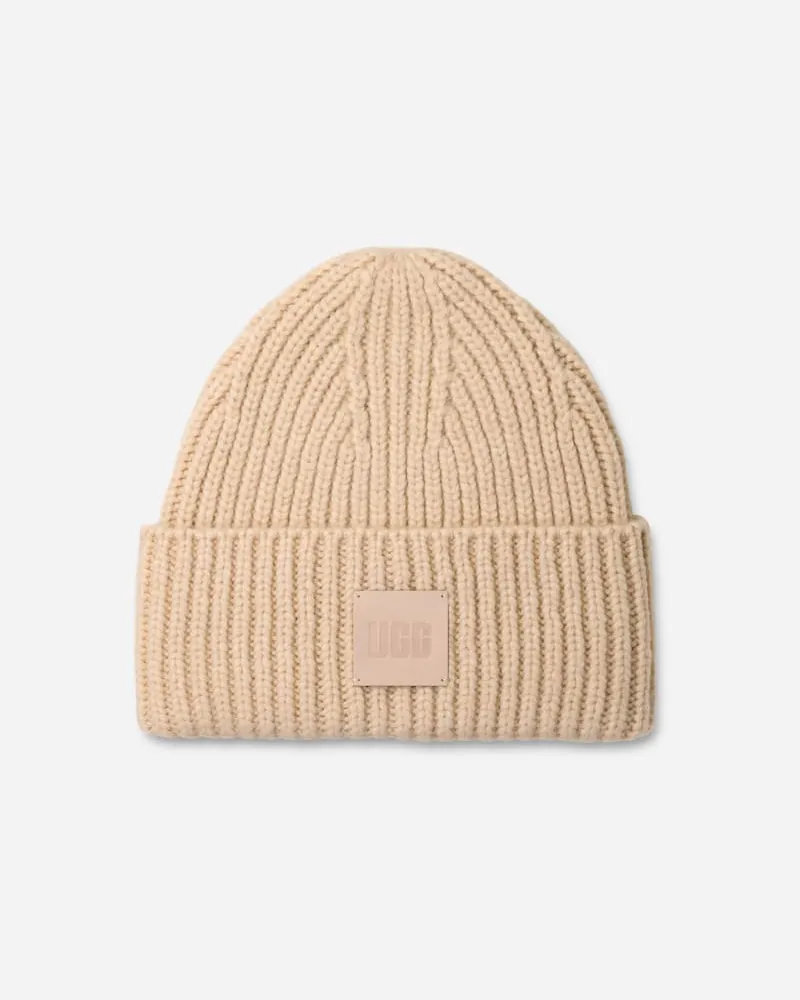 UGG Breit gerippte ® Beanie für Damen | UGG® EU in Cream, Größe Acrylmischung Cream