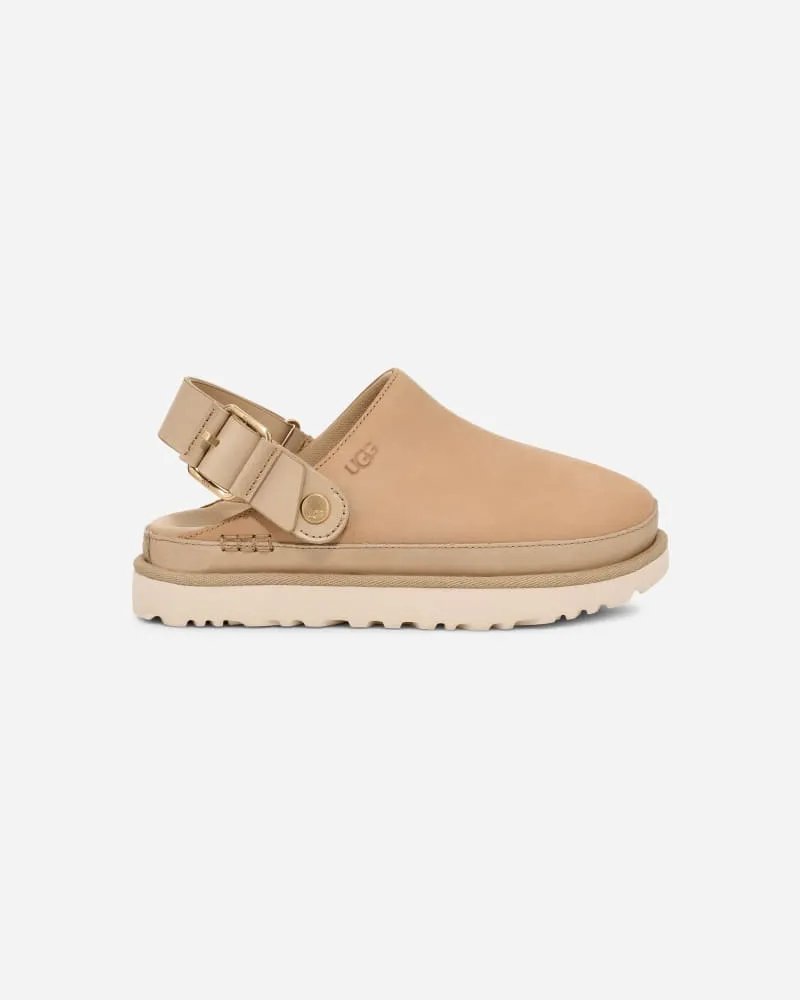 UGG Goldenstar Villa Clog für Damen in Brown, Größe Nubukleder Mustard